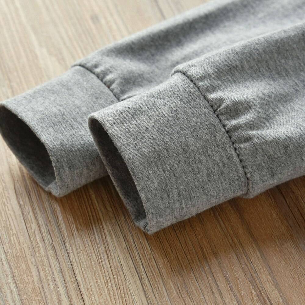 Mom+Dad=Me Baby's Gray Cotton Romper Mom+Dad=Me Baby's Gray Cotton Romper